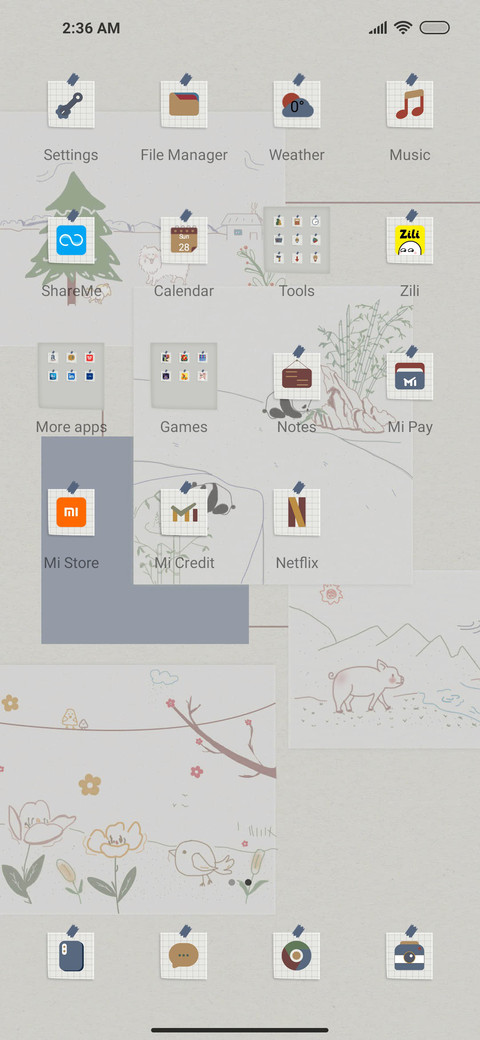 Nature stickers screenshot