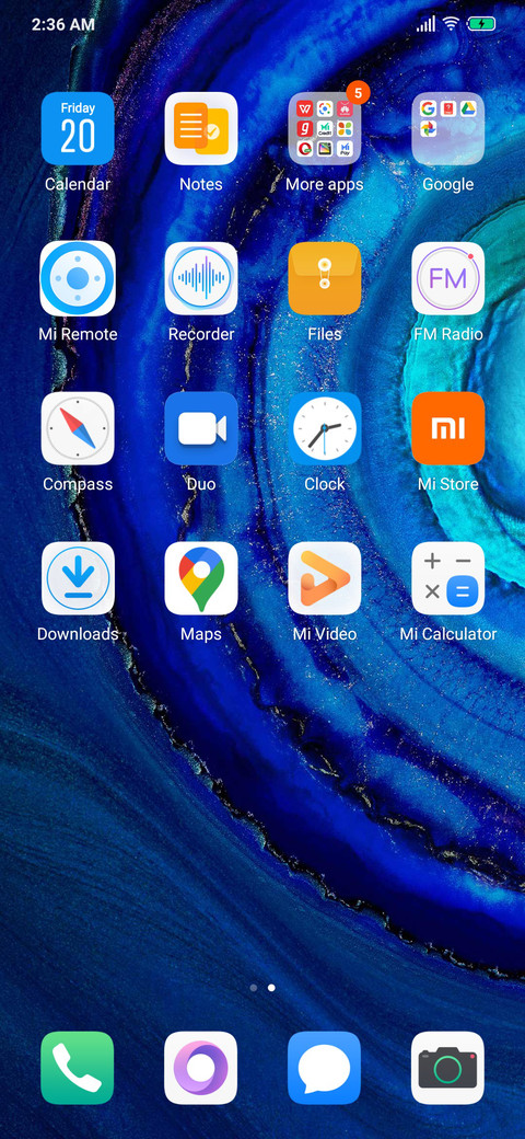 Huawei P30 dual dark screenshot