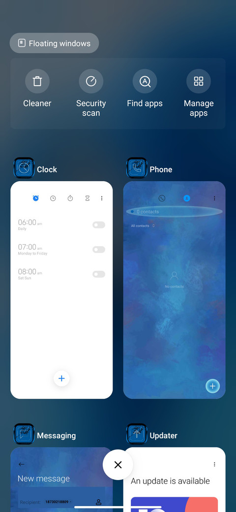 UI BLUE IZ V13 screenshot