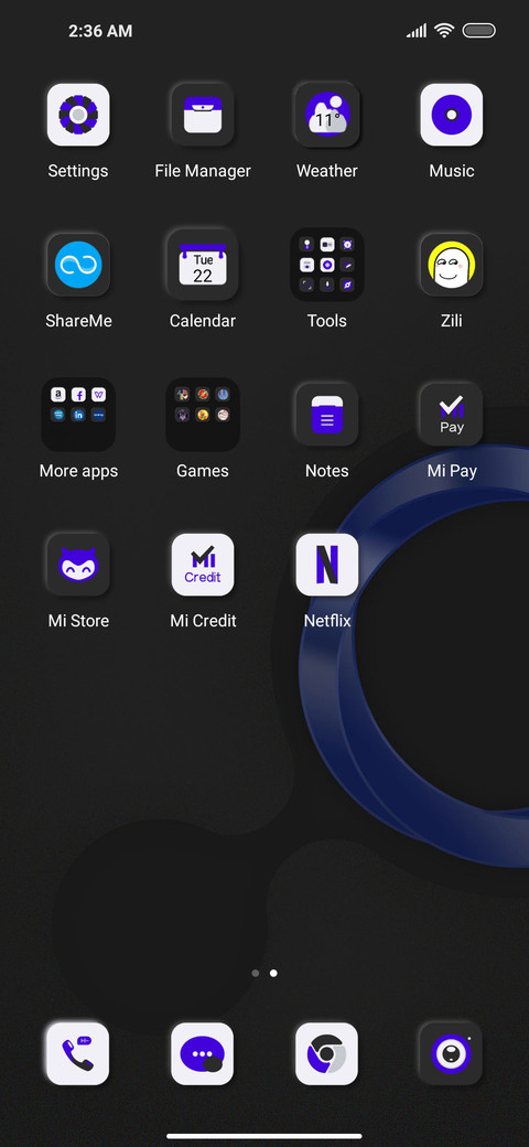 Vertical circle screenshot