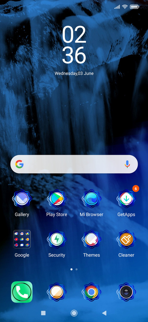 Waterfalls UNIx_DWM4 screenshot
