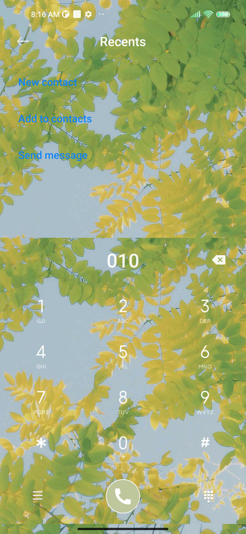 Eye care green screenshot