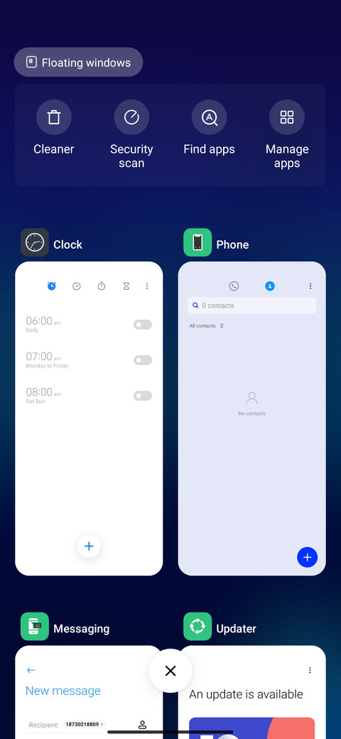 SpaceBlue v13 screenshot