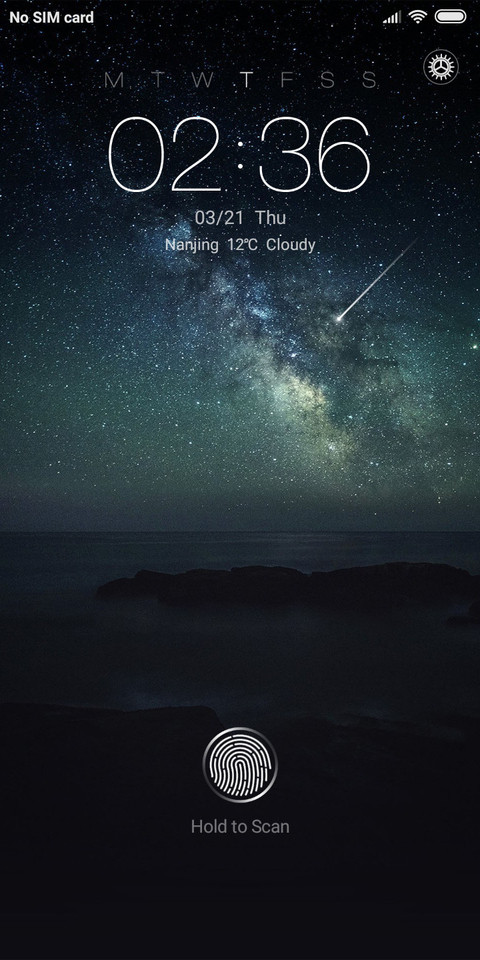 iOS 10 Ambiance  night star  screenshot