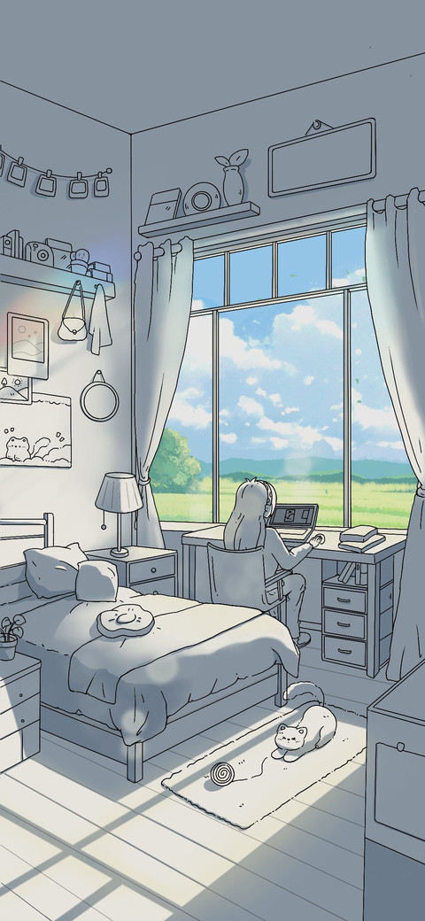 宅家日记 灯光画 screenshot