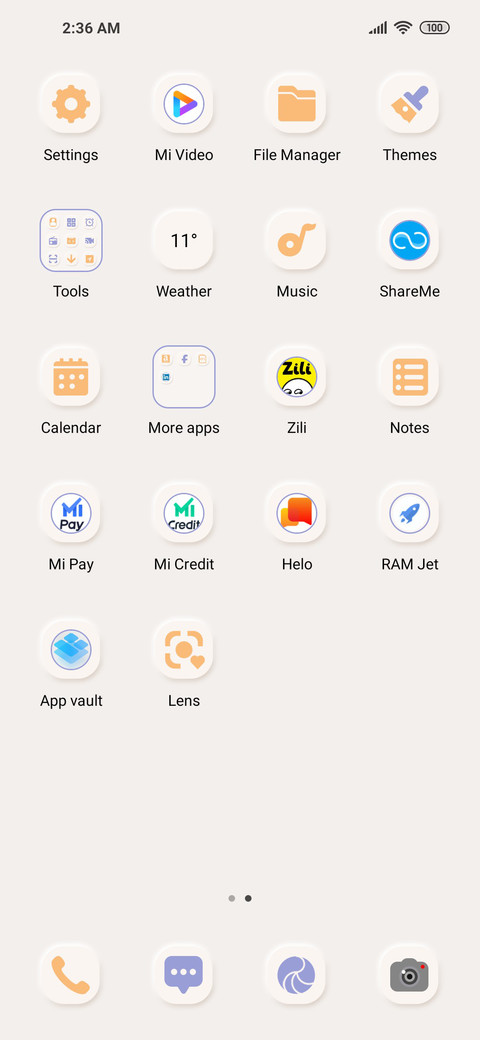 Simple color screenshot