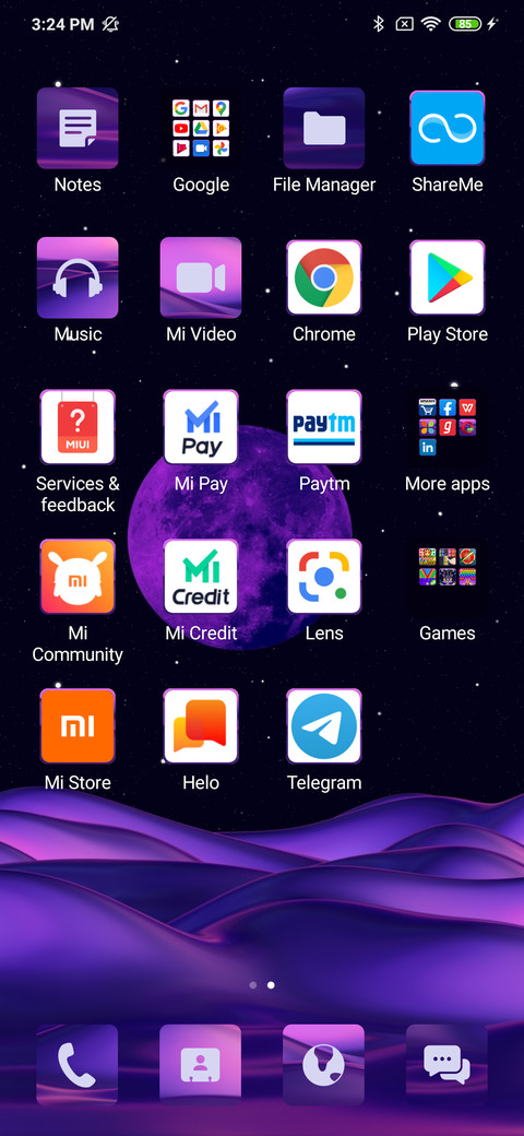 Space Purple  Dark  screenshot