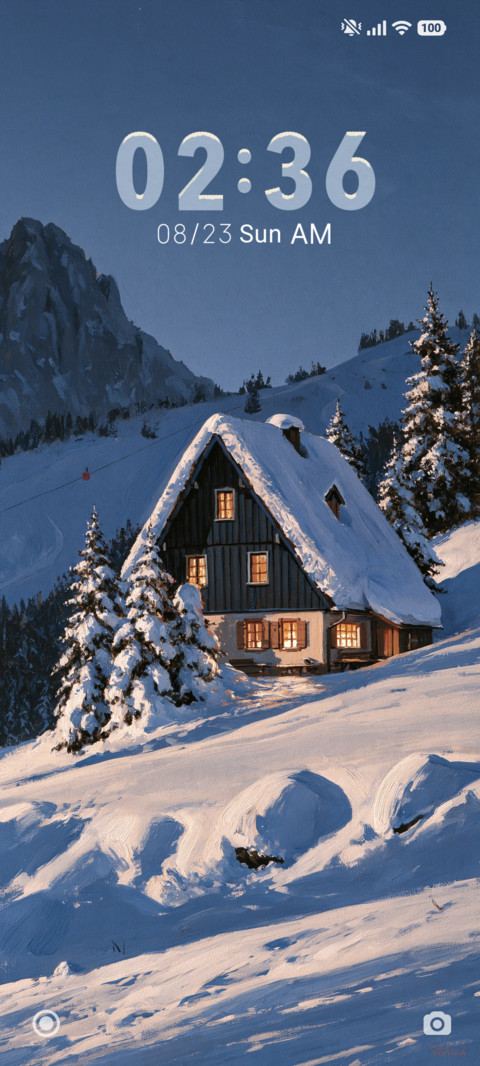 Snowy Cabin screenshot