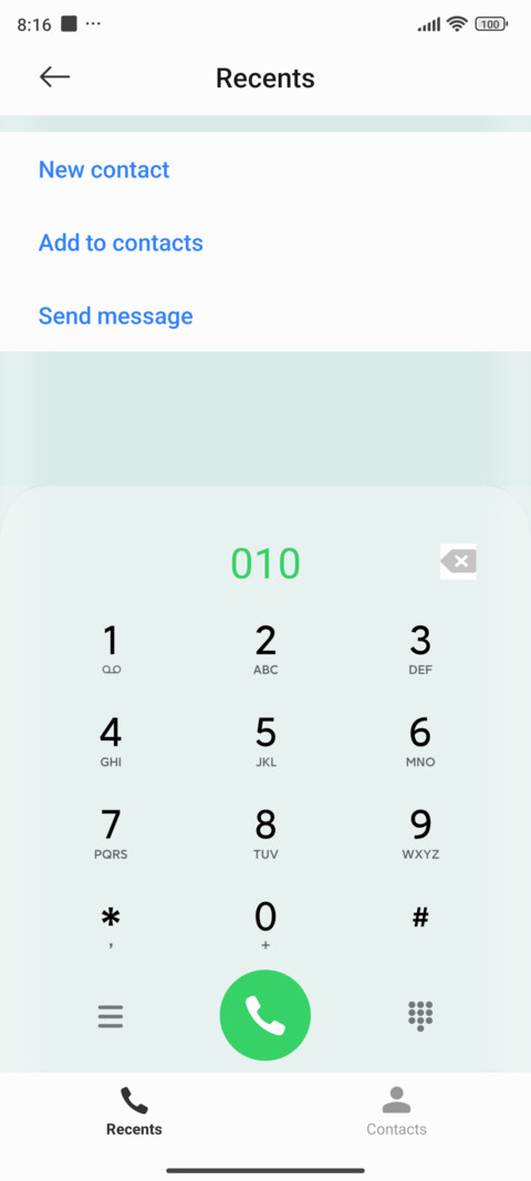 dark green screenshot