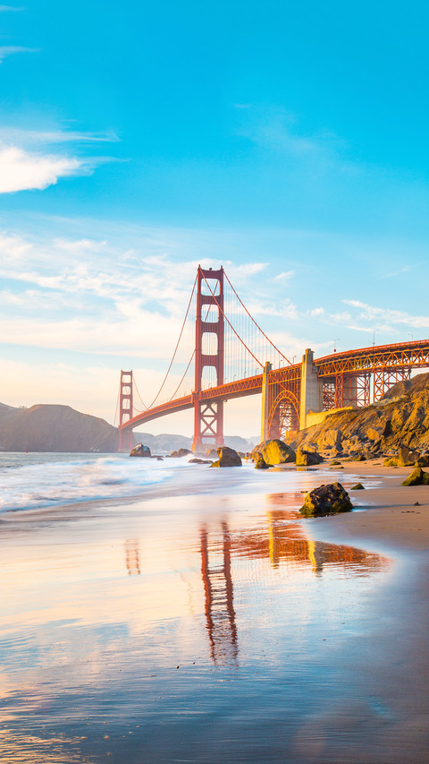 Sunset at Golden Gate Bridge, San Francisco screenshot