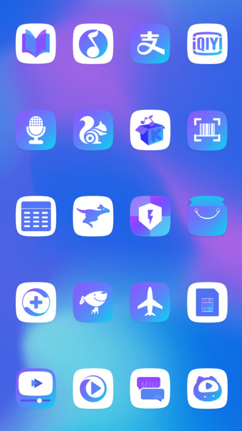 Gradual blue screenshot