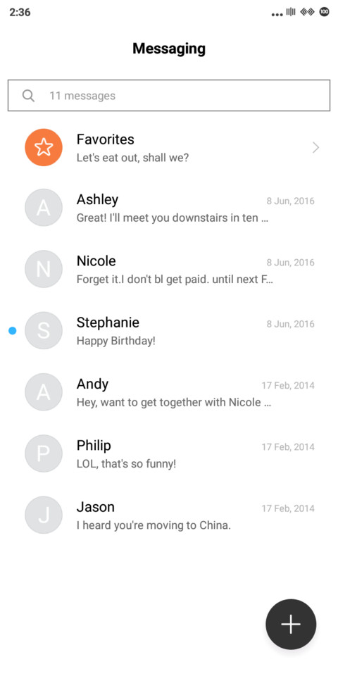 Line screenshot