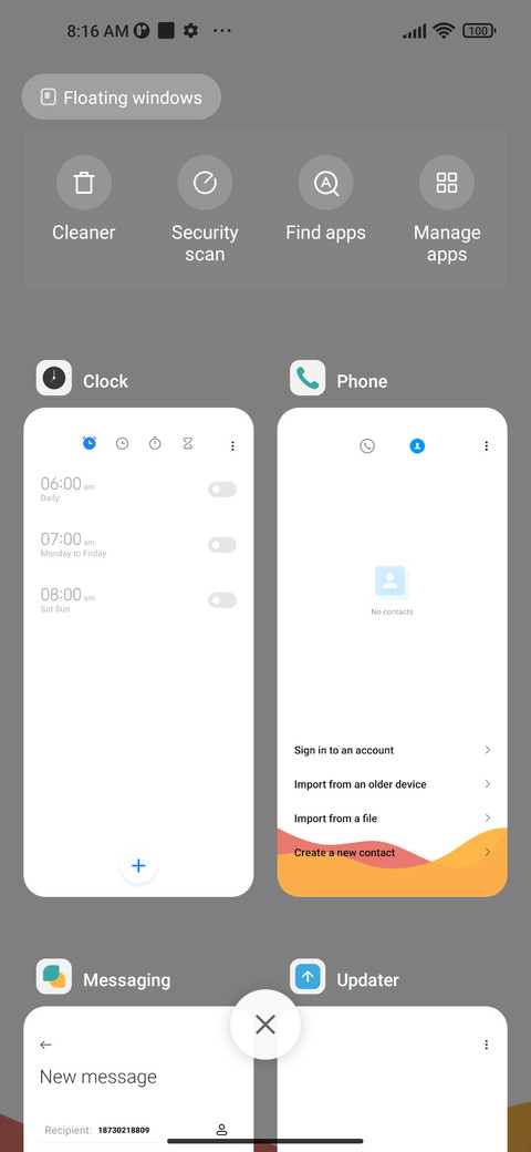 Simple color screenshot