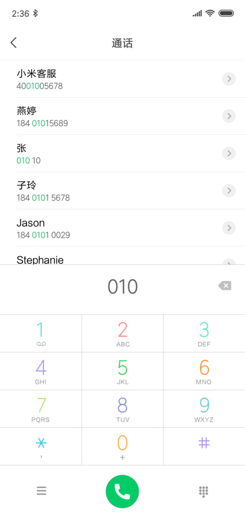 Color screenshot