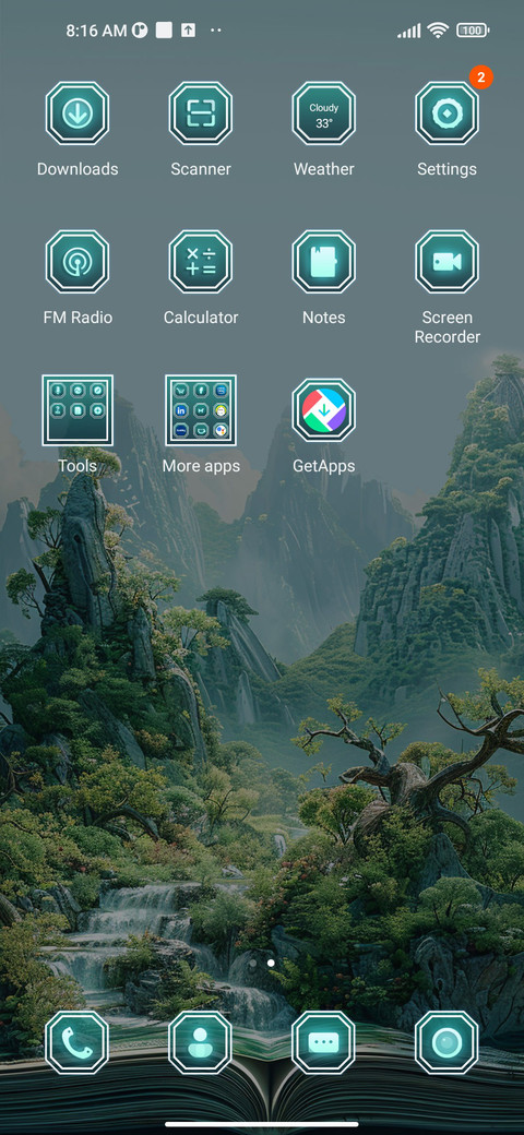 Landscape in Book screenshot
