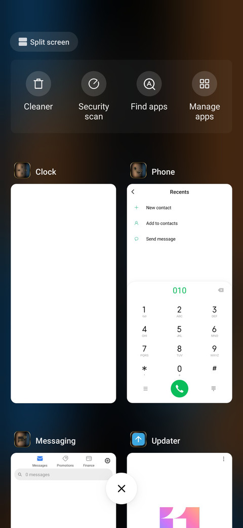 Luxury blue screenshot