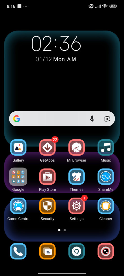 Black Float Blue screenshot