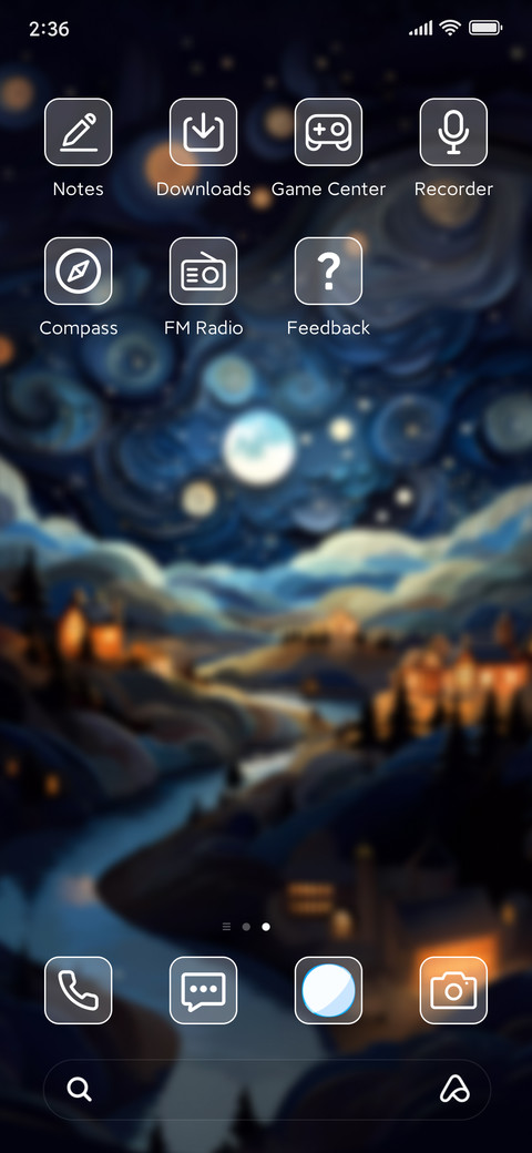 Paper-cut starry screenshot