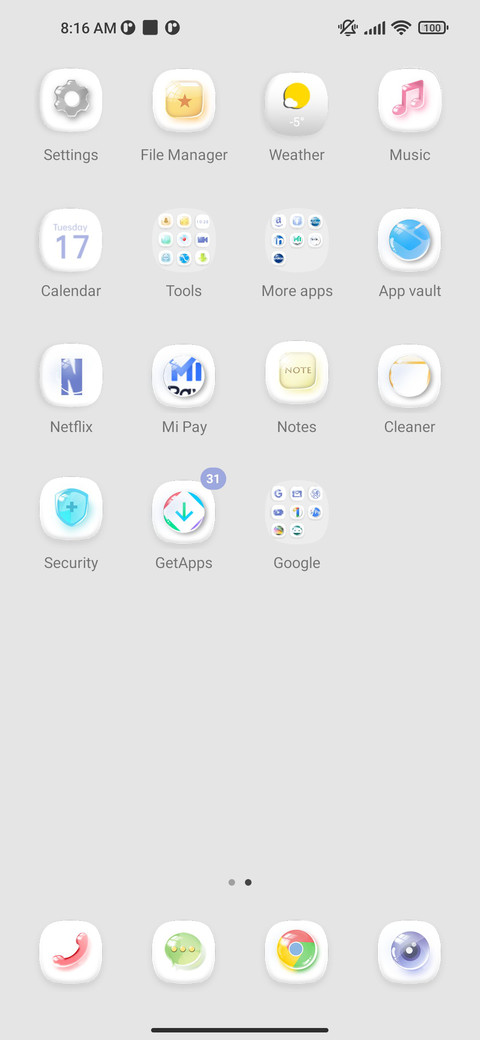 Simple white screenshot