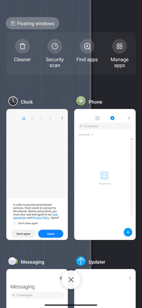 Business gray blue screenshot