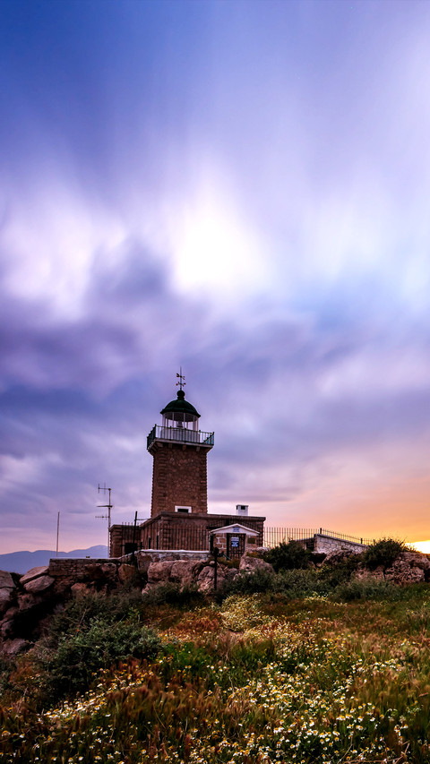 Scenic old lighthouse near Perachora screenshot