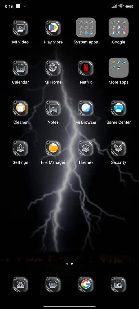 Night rain screenshot