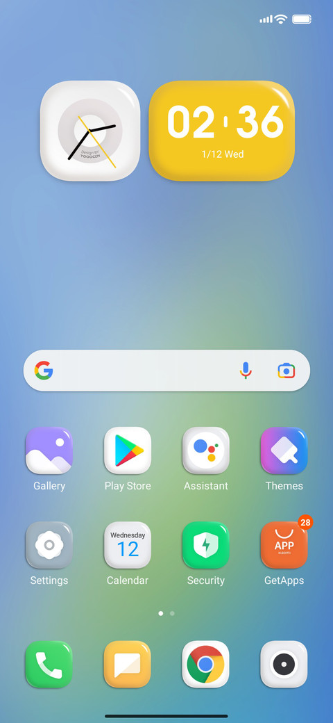 3D UI screenshot