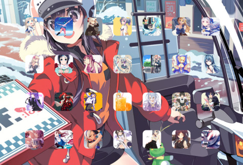 二次元の萌妹第一季（24壁纸+自由桌面） screenshot