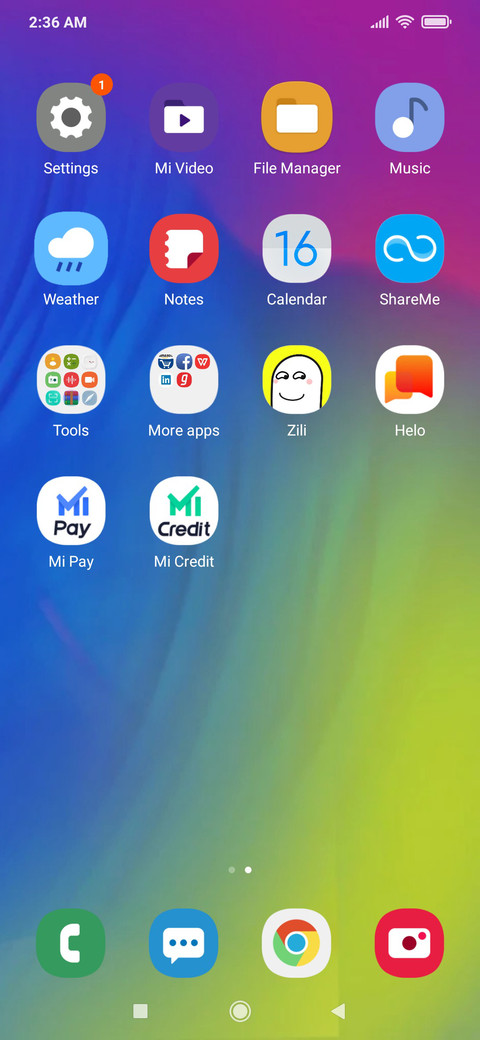 Samsung M Series screenshot
