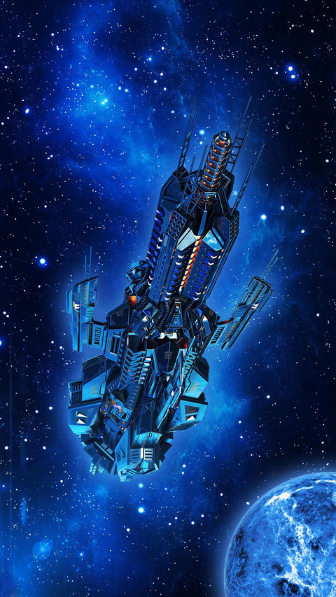 Alien Mothership, Spaceship in Deep Space screenshot