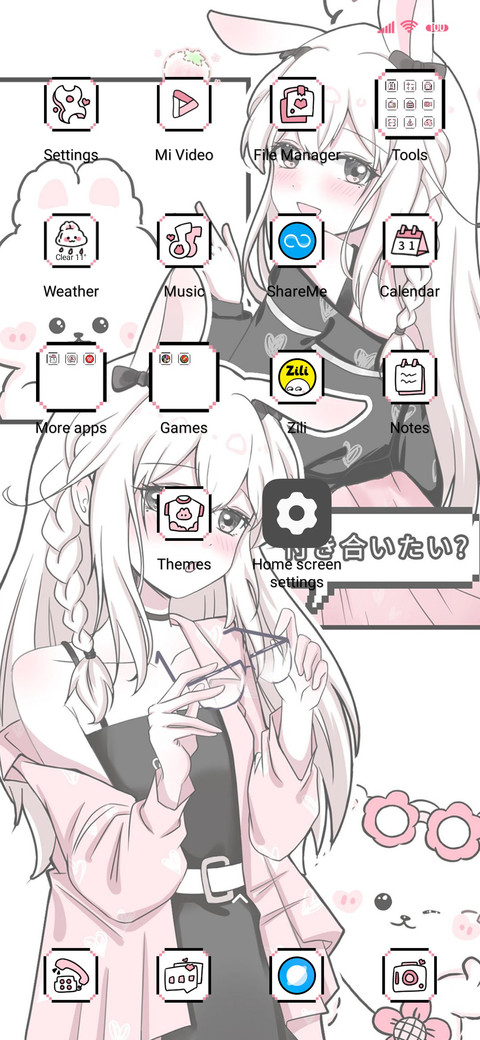 Pink comic girl screenshot