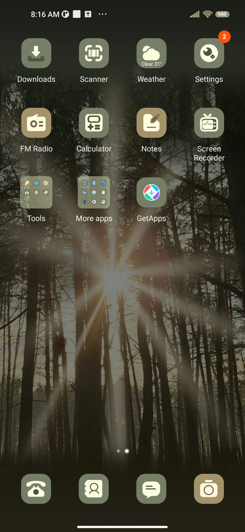Natural forest screenshot