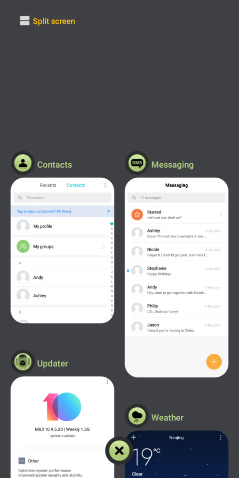 green circle screenshot