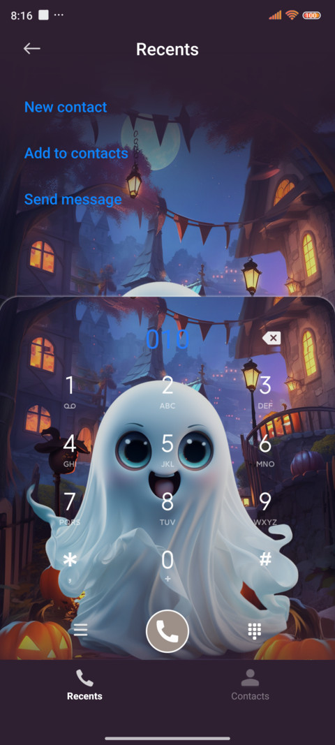 Halloween ghost screenshot