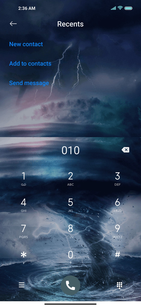 Storm starry sky screenshot