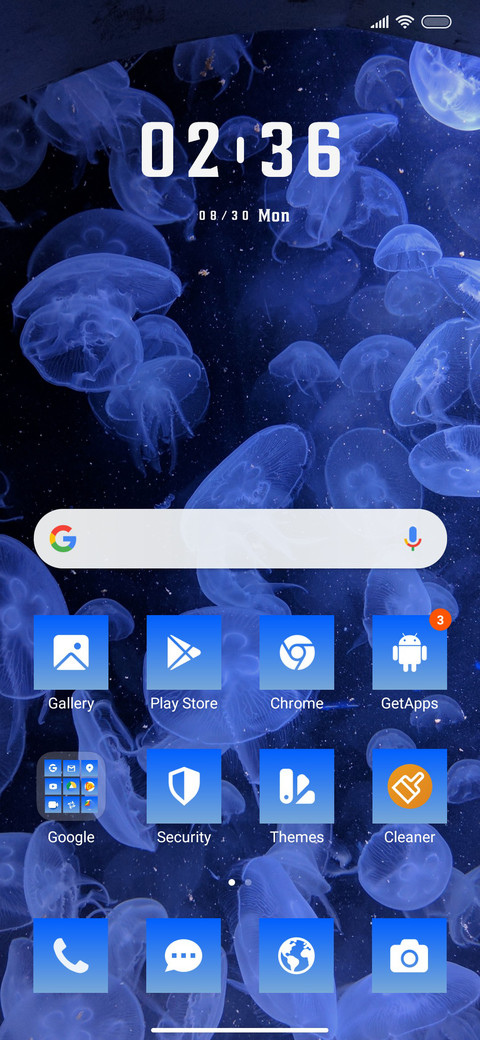 Blue screenshot