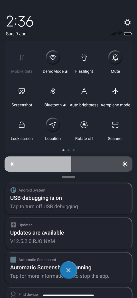 Modern stylish screenshot