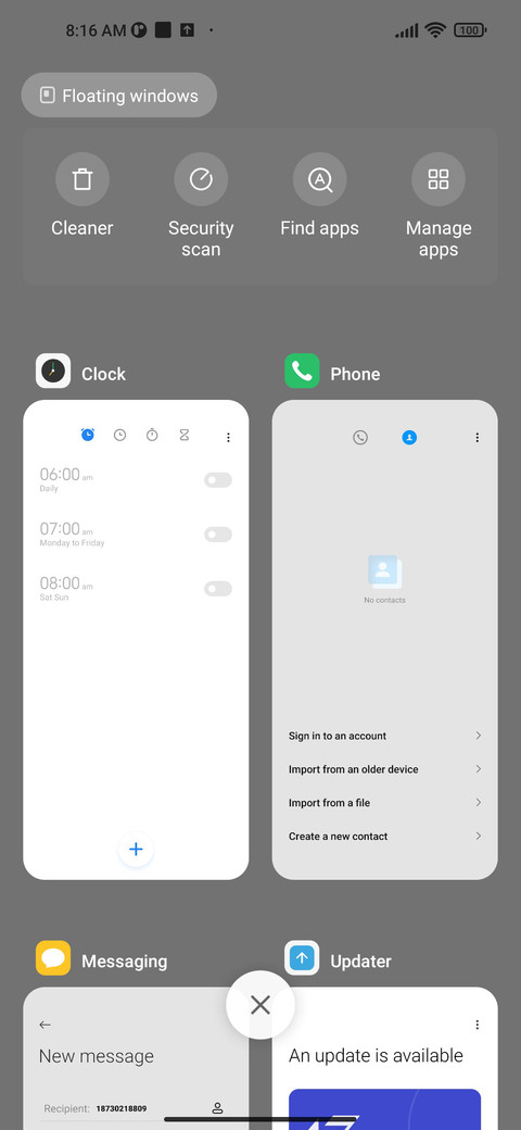 Multicolored ring screenshot