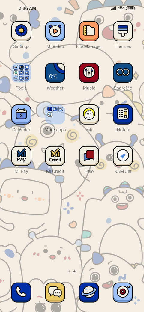 Klein blue monster screenshot