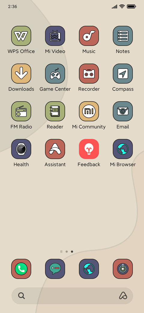 Vintage colors screenshot