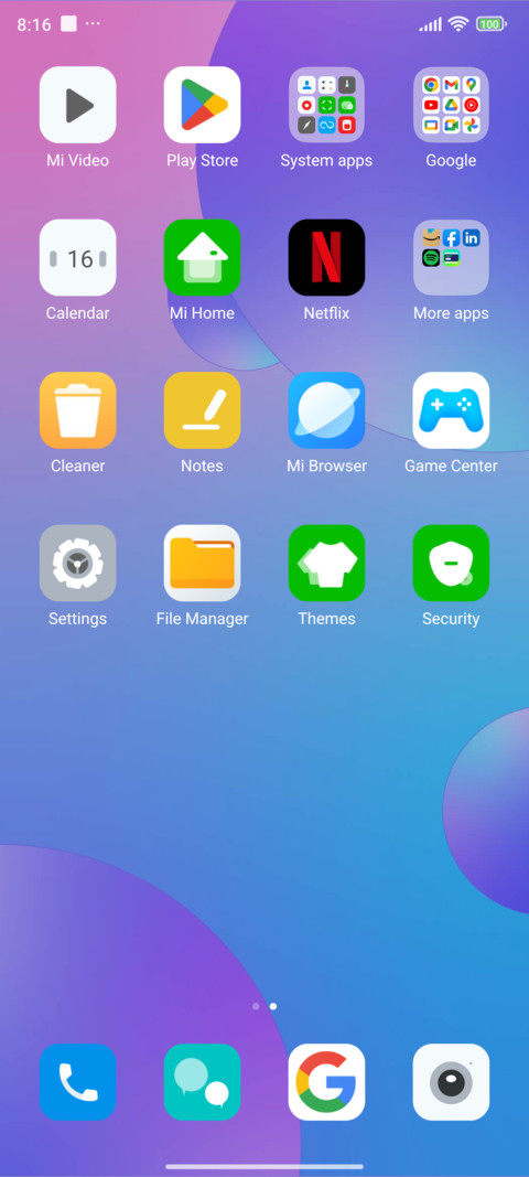 Widget geometry screenshot