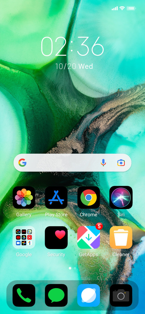 iOS Black v11 screenshot