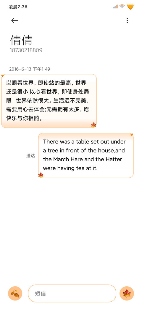 秋日落叶的来信 screenshot