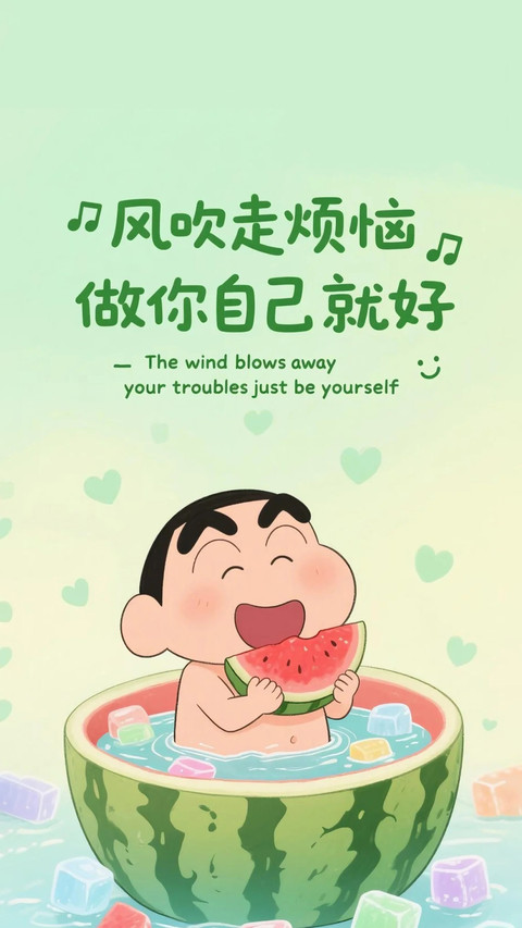 可爱卡通文字壁纸-锐景创意 screenshot