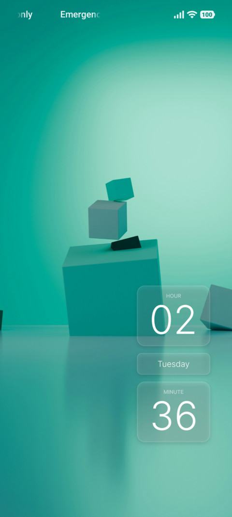 Teal Cubes screenshot
