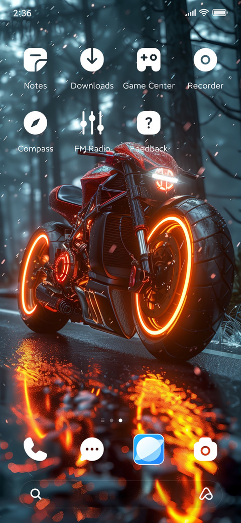 Rainy night moto screenshot