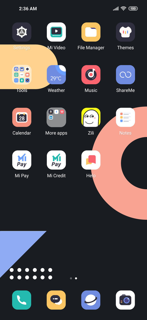 Color geometry screenshot
