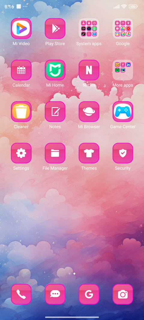 colorful clouds screenshot