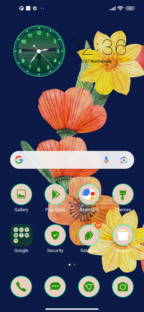 pastel dahlias screenshot