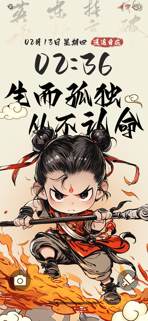 从不认命 哪吒动态 screenshot